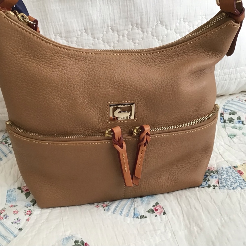 NWT Dooney and Bourke Camel Hobo Bag Retired Style